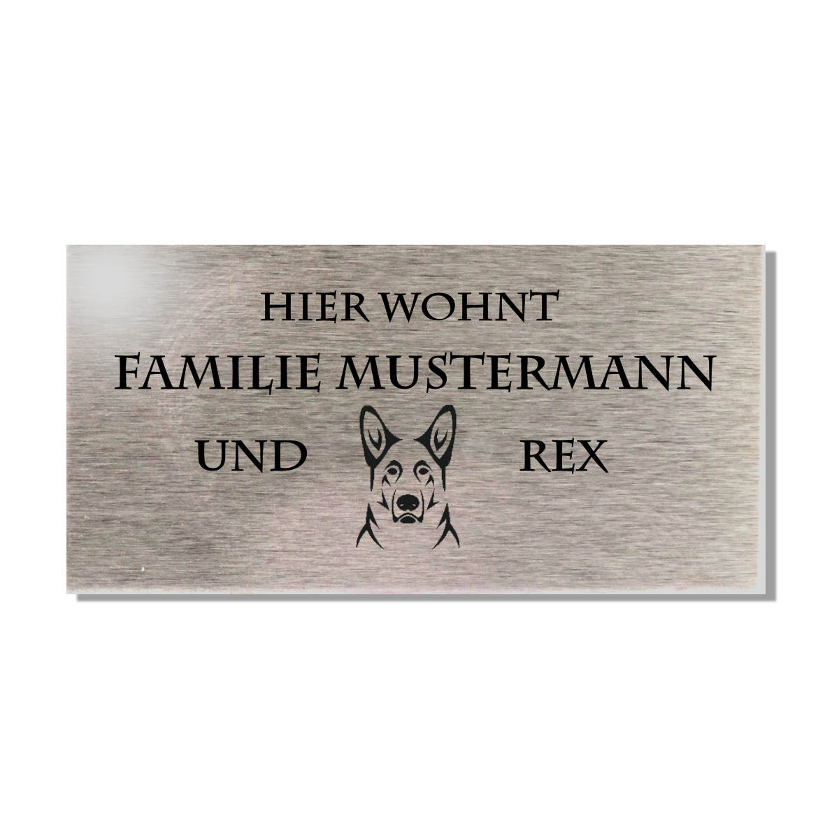 Namensschild HUND - Personalisierte LKW Namensschilder –  -  Schilder & mehr