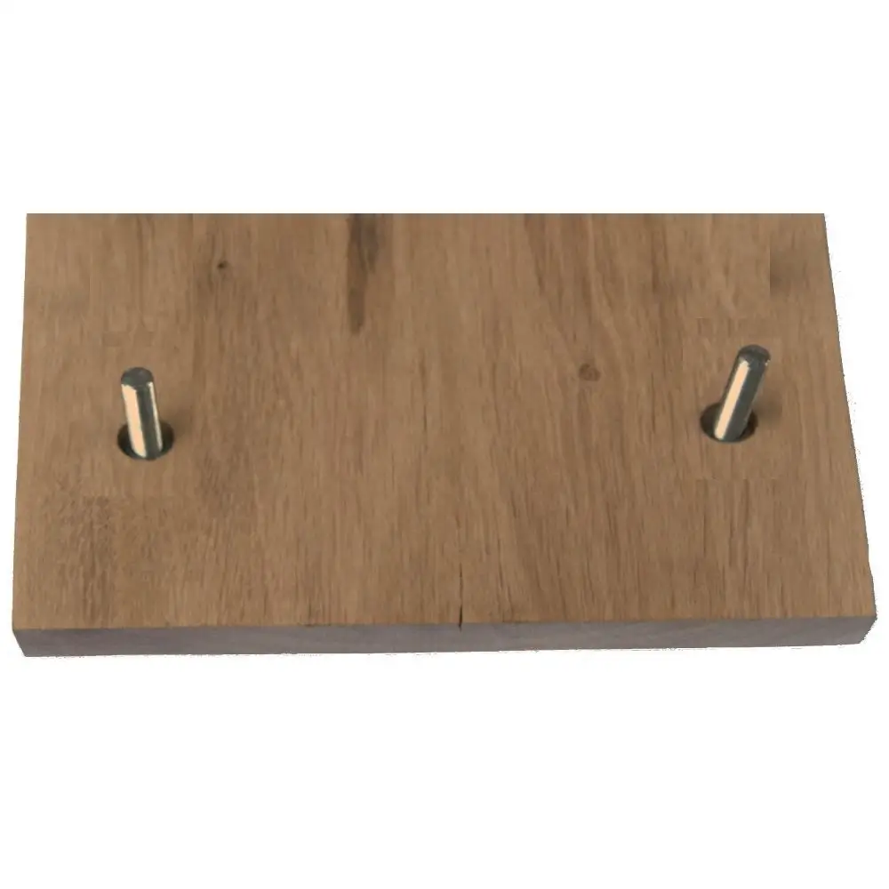 Hausnummer aus Holz / Eiche Maße: 250x130x25 mm Befestigung mit Edelstahlbolzen