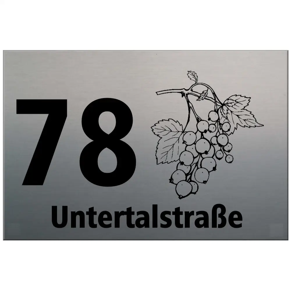 Briefkasten Hausnummer, Hausnummernschild-Maße: 300x200 mm