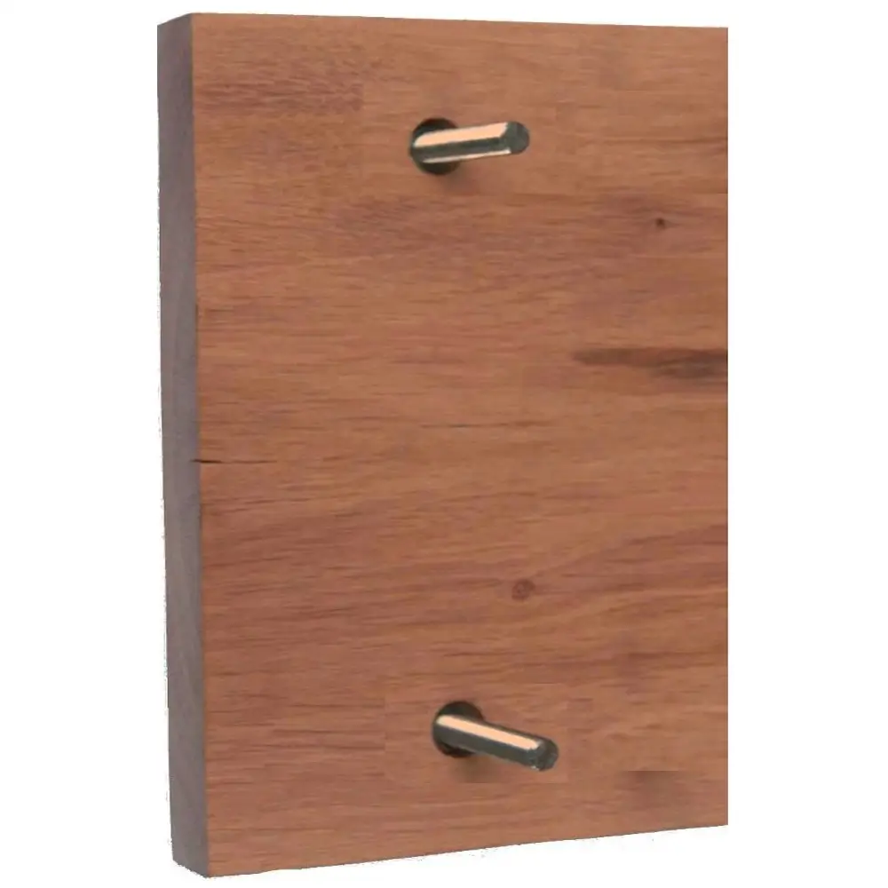 Moderne Hausnummer aus Holz (Eiche) Maße: 200x300x25 mm Befestigung mit Edelstahlbolzen