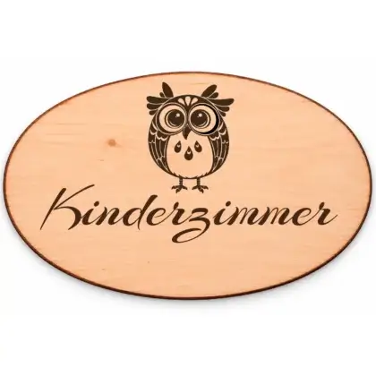 Holzschild oval, Größe frei skalierbar